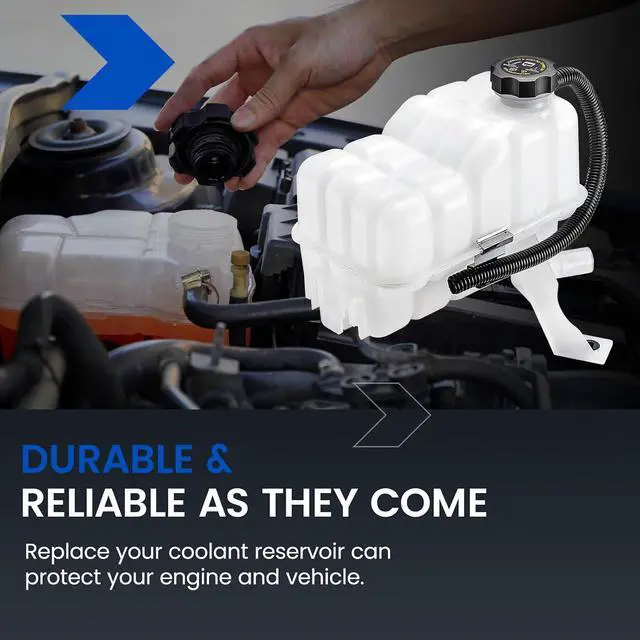 Alt view image 7 of 7 - 603-102 Engine Coolant Reservoir Tank for GMC Chevy 99-07 | Fits GMC Sierra/Yukon 99-07, Chevy Silverado/Suburban/Tahoe 99-07; 15PSI cap, pressurized; OE 15203949/15778386/19353731