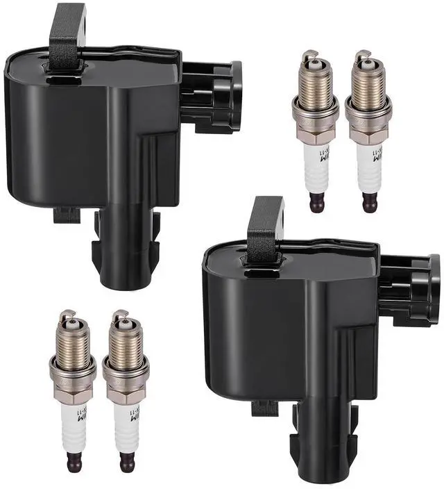 Main image of 2 Ignition Coils & 4 Iridium Spark Plugs UF246 7090 for Chevy Toyota | Fits 1.8L 1998-1999: Prizm(98-99),Corolla(98-99). OE:91902224,94856805,88970216.Stronger Spark,Smoother Engine Performance.