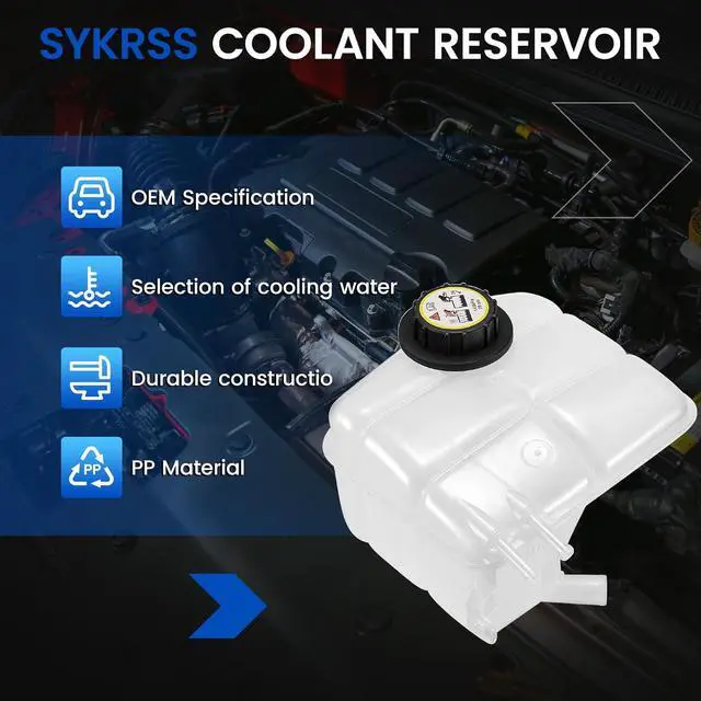 Alt view image 5 of 7 - 603-216 Engine Coolant Reservoir Tank for Ford Focus 00-07 | Fits Ford Focus 00-07 2.0/2.3L; 16PSI cap, pressurized; Replaces 3S4Z8A080AC/5S4Z8A080AA