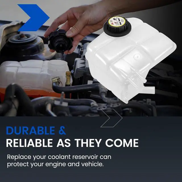 Alt view image 7 of 7 - 603-216 Engine Coolant Reservoir Tank for Ford Focus 00-07 | Fits Ford Focus 00-07 2.0/2.3L; 16PSI cap, pressurized; Replaces 3S4Z8A080AC/5S4Z8A080AA