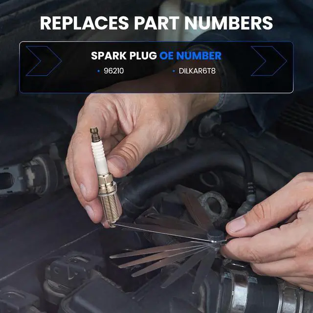 Alt view image 3 of 7 - 96210 Double Iridium Spark Plugs 4 Pack - Compatible with Toyota Camry 2018-2020, RAV4 Corolla Avalon 2019-2020, Highlander 2020 Compatible with Lexus ES300h 2019-2020, UX250h, NX350h