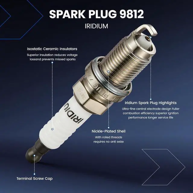 Alt view image 5 of 7 - 4 Ignition Coils UF582 + 4 Iridium Spark Plugs IZFR6K11S for Hond | Fits 1.8L 06-11: Civic. OE:UF-582,30520RNAA01,C1580,DQ50132,5C1637,9812. Stronger Spark,Smoother Engine Performance.