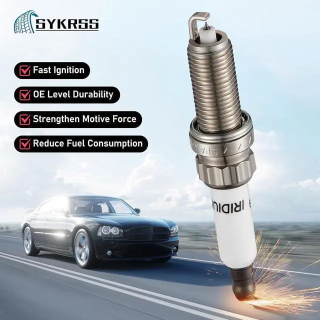Alt view image 3 of 7 - 97968 Iridium Spark Plugs 4 Pack Compatible with Mini 2007-2015 Cooper 2011-2016 Cooper Countryman 2013-2016 Cooper Paceman 1.6L L4 Engine for 5843 596092 596093 90223 ILZKBR7B8G Spark Plug