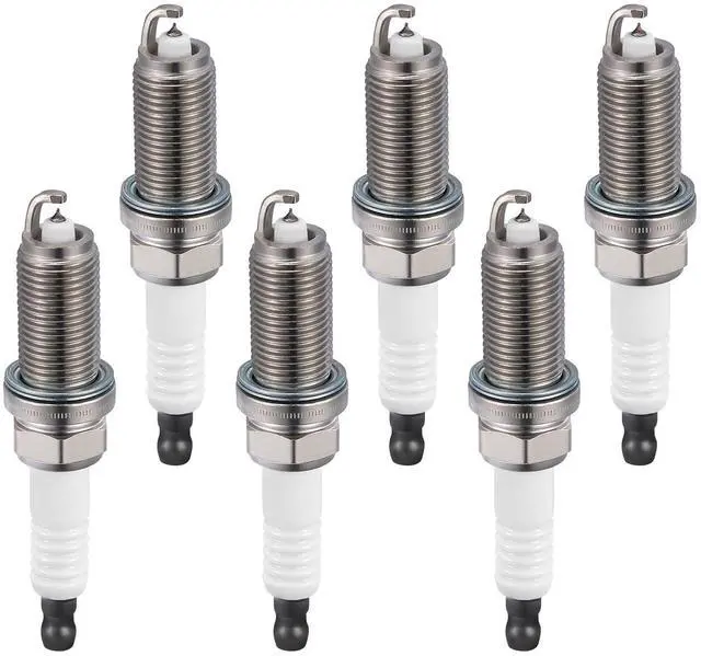 Main image of 6240 Iridium Spark Plugs 6 Pack - Compatible with Nissan Armada Pathfinder TITAN Compatible with INFINITI FX35 FX45 G35 I35 M35 M45 Q45 QX4 QX56 Frontier Maxima Murano - Replaces PLFR5A-11