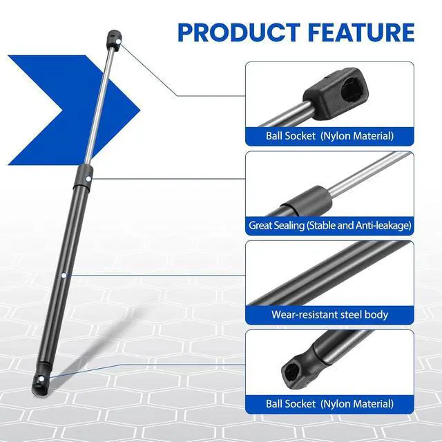 Alt view image 4 of 7 - Hood Struts SG315014 Shock Lift Support for Volvo XC90 2003-2014 | Fits Volvo XC90 2003-2014 2.5L/2.9L/3.2L/4.4L | OE# 30649736 | Extended 20.08" Compressed 12.20" | 320N | 2 Pcs