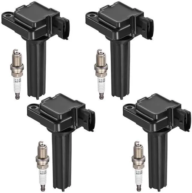 Main image of 4 Ignition Coils & 4 Iridium Spark Plugs UF526 7092 for Saab | Fits 2.0L 2005-2011: 9-3(05-11),9-3X(10-11). OE:C1430,12787707,H6T60271,SKIC117,COP300 ,Direct fit.Better MPG, Long-lasting