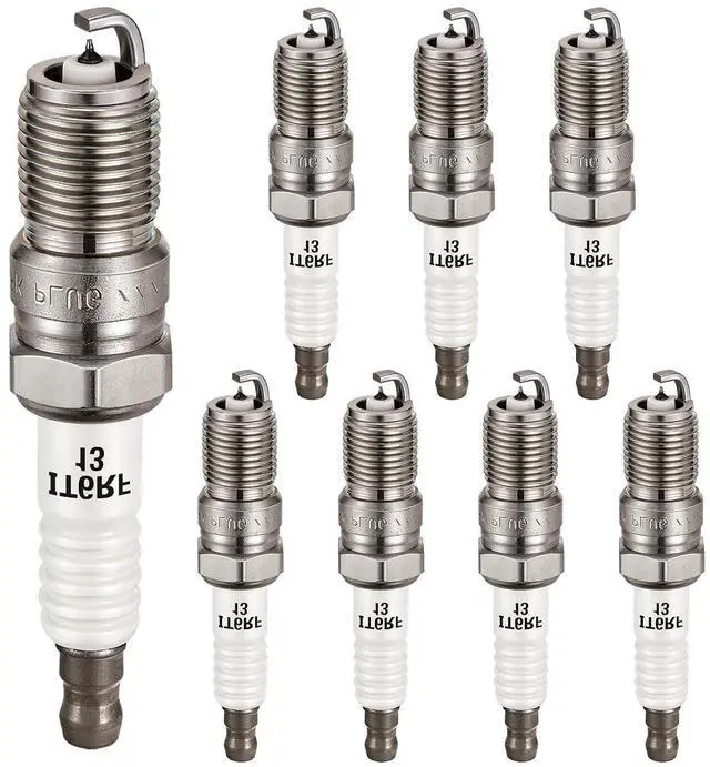 Main image of 3186 Iridium Spark Plugs 8 Pack Compatible with GMC Yukon Sierra Silverado 1500 2500 3500 9-7x Grand Prix G8 Firebird GTO H2 H3 H3T Isuzu 4.8L 5.3L 5.7L 6.0L 6.2L V8 Replaces TR5GP Spark Plug