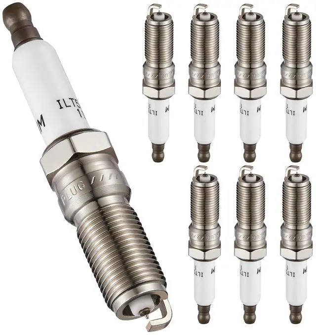 Main image of 41-114 Iridium Spark Plugs 8 Pack Compatible with Cadillac Escalade ESV Chevy Camaro Silverado 1500 Suburban Tahoe Corvette Sierra 1500 Yukon XL 5.3L 6.2L V8 Engine for ILTR5E11 12622441