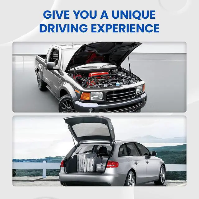 Alt view image 6 of 7 - Trunk Struts 63269AJ00A for Subaru Legacy/Outback 2010-2014 | Fits Legacy & Outback 2010-2014 | OE# 63269AJ10B/PM3074L-R | Extended 23" Compressed 14.2" | 485N | Bolts included