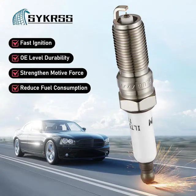 Alt view image 3 of 7 - 41-114 Iridium Spark Plugs 8 Pack Compatible with Cadillac Escalade ESV Chevy Camaro Silverado 1500 Suburban Tahoe Corvette Sierra 1500 Yukon XL 5.3L 6.2L V8 Engine for ILTR5E11 12622441