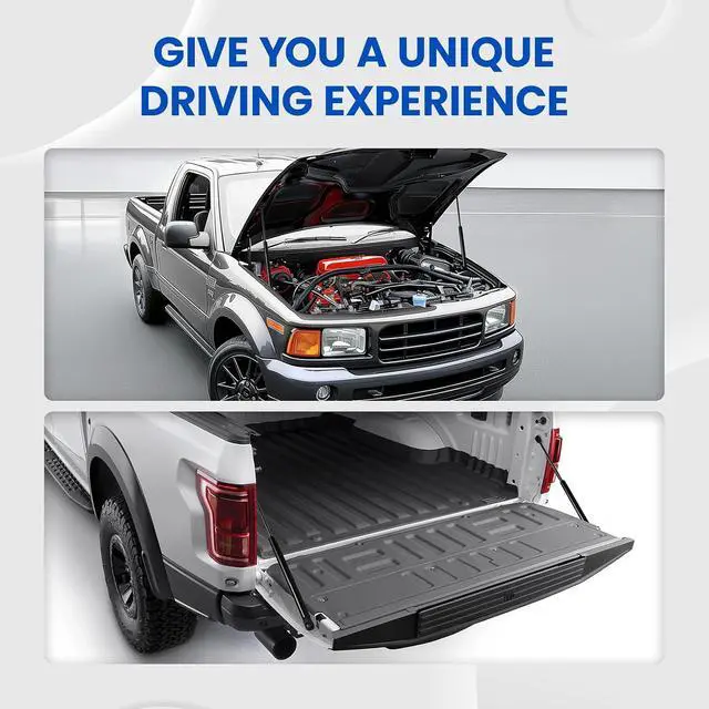 Alt view image 7 of 7 - Hood Struts 4048 Lift Support for Jeep Grand Cherokee 1999-2004 | Fits Grand Cherokee 1999-2004 | OE# SG314036/PM1074/55136764AA | Extended 11.33" Compressed 7.37" 500N | Ball studs included