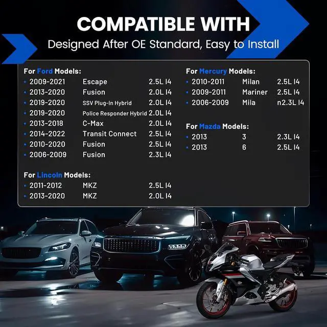 Alt view image 4 of 7 - SP530 Iridium Spark Plugs 4 Pack - Compatible with Ford Escape Fusion C-Max Transit Connect Compatible with Mazda 3 6 MKZ Mariner Milan, 2.0L 2.3L 2.5L L4 Engine - Replaces AYFS32YR Spark Plug