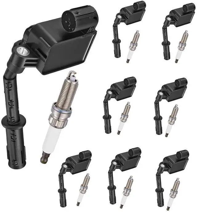 Main image of 8 Ignition Coils & 8 Spark Plugs UF733 ZR6SII3320 for Mercedes-Benz | Fits 4.7/5.5L: GLE63(16-19),GLS63(17-19),GL63(13-16),ML63(12-15),GLS550(17-19),GL550(13-16),GL450(13-14),ML550(12-15).
