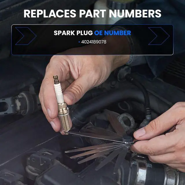 Alt view image 3 of 7 - 4024189078 Iridium Spark Plugs 8 Pack - Compatible with Chevrolet Silverado 1500 1999-2013, 4.8L 5.3L 6.0L 6.2L V8 Engine - Replaces 4024189078 Spark Plug