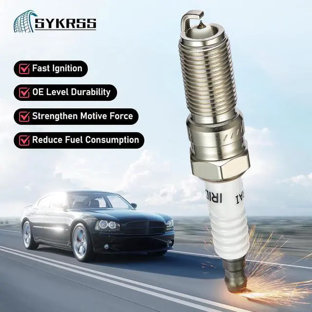 Alt view image 3 of 7 - 6509 Iridium Spark Plugs 4 Pack Compatible with Mazda MX-5 Miata 3 6 CX-7 Fiesta Focus Edge Explorer Taurus Compatible with Jaguar XF 1.6L 2.0L 2.3L L4 Engine Replacement for LTR6IX-11 XP5263