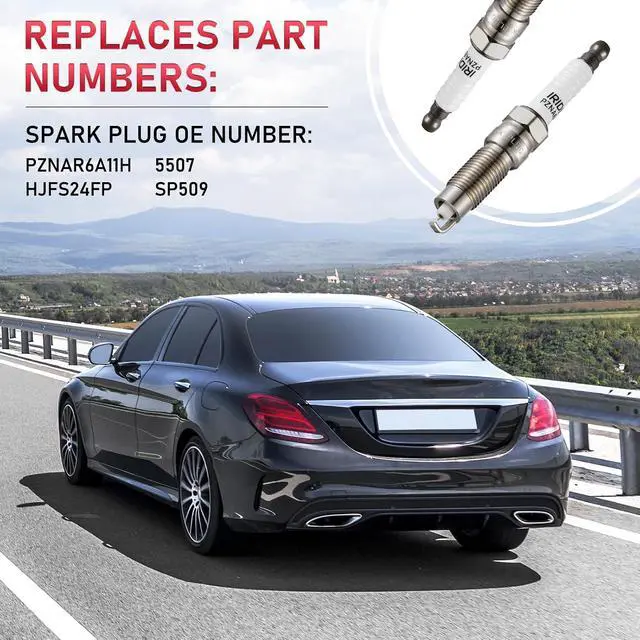 Alt view image 4 of 7 - SP509 Iridium Spark Plugs 8 Pack Compatible with Expedition Explorer Sport Trac F-150 F-250 F-350 Super Duty Mustang Navigator Mountaineer 4.6L 5.4L V8 Replaces HJFS24FP 5507