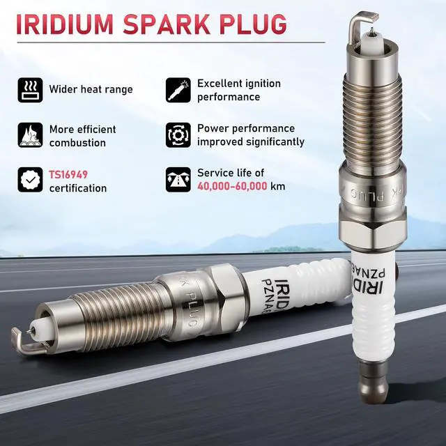 Alt view image 6 of 7 - SP509 Iridium Spark Plugs 8 Pack Compatible with Expedition Explorer Sport Trac F-150 F-250 F-350 Super Duty Mustang Navigator Mountaineer 4.6L 5.4L V8 Replaces HJFS24FP 5507