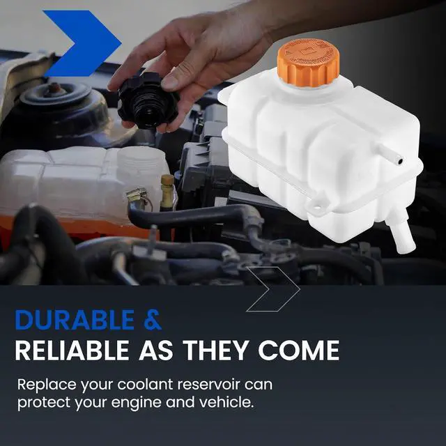 Alt view image 7 of 7 - 603-449 Engine Coolant Reservoir Tank for Chevy Aveo G3 Swift 07-19 | Fits Pontiac G3/Wave 07-10 & Chevy Aveo/Aveo5 07-19 & Swift+ 07-10 1.6L; 17PSI cap, 2 holes; OE 96930818/95216944/FRT1218C