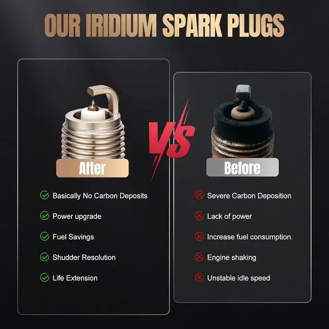 Alt view image 6 of 7 - SP479/SP493 Double Iridium Spark Plugs 8 Pack Compatible with Expedition Excursion F-150 F150 F-250 F350 Super Duty E150 E250 E350 E450 A8 Navigator 5.4L V8 Replacement for SP-479 AGSF22WM