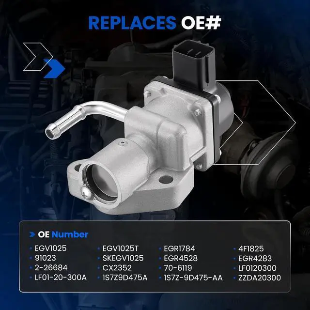 Alt view image 3 of 7 - SKYRSS EGV1025 EGR Valve for Ford Escape Fusion 2.3L 2.5L | Fits 2005-2016, Replaces 1S7Z-9D475-AA & 91023, Compatible with Mazda 3/6, Fits Escape/Fusion/Mariner