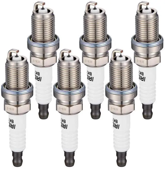 Main image of 2667 Iridium Spark Plugs 6 Pack - Compatible with Porsche Cayman 2006-2008, 911 2003-2006, Boxster 2005-2008, 2.7L 3.2L 3.4L 3.6L Engine - Replaces BKR7EIX, 2551, XP3922 Spark Plug