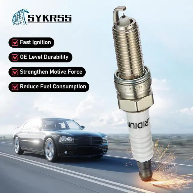 Alt view image 3 of 7 - 18847-11160 Iridium Spark Plugs 4 Pack Compatible with Hyundai Santa Fe Sport 2013-2016 Tucson 2014-2015 Sonata 2011-2014 Compatible with Kia Sportage 2011-2016 2.4 L4 Engine