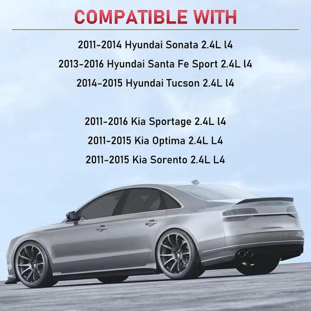 Alt view image 5 of 7 - 18847-11160 Iridium Spark Plugs 4 Pack Compatible with Hyundai Santa Fe Sport 2013-2016 Tucson 2014-2015 Sonata 2011-2014 Compatible with Kia Sportage 2011-2016 2.4 L4 Engine