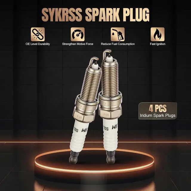 Alt view image 5 of 7 - Set of 4 Iridium Spark Plugs XP6203 Compatible with Equus Genesis Santa Fe Sport Sonata Tucson Borrego Optima Sorento K900 2.4L 4.6L 5.0L L4 V8 Replacement for SILZK6RB10E