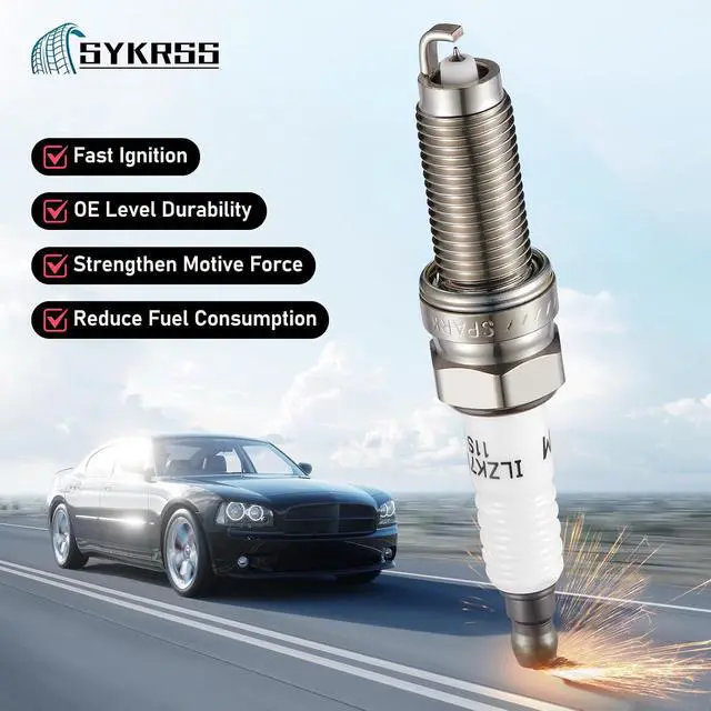 Alt view image 3 of 7 - 3461 Iridium Spark Plugs 4 Pack Compatible with Hyundai Elantra Tucson,Compatible with Acura ILX TSX,Civic CR-V Accord,Forte Soul,Cooper Countryman 1.6L 1.8L 2.0L 2.4L L4 Engine Spark Plug