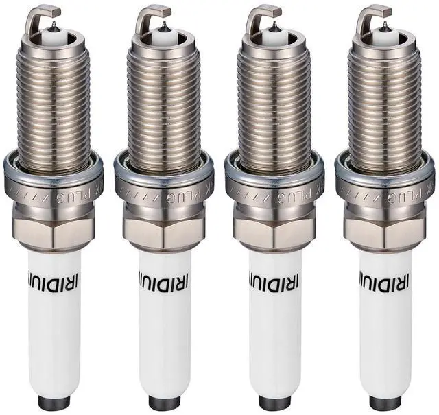 Main image of 94833 Iridium Platinum Spark Plugs 4 Pack - Compatible with VW Jetta, Passat, Golf, Beetle, GTI & Compatible with Audi A4 allroad, A4 Quattro, Q5, Q7, A5 Sportback, A6, A3, TT Quattro & Macan