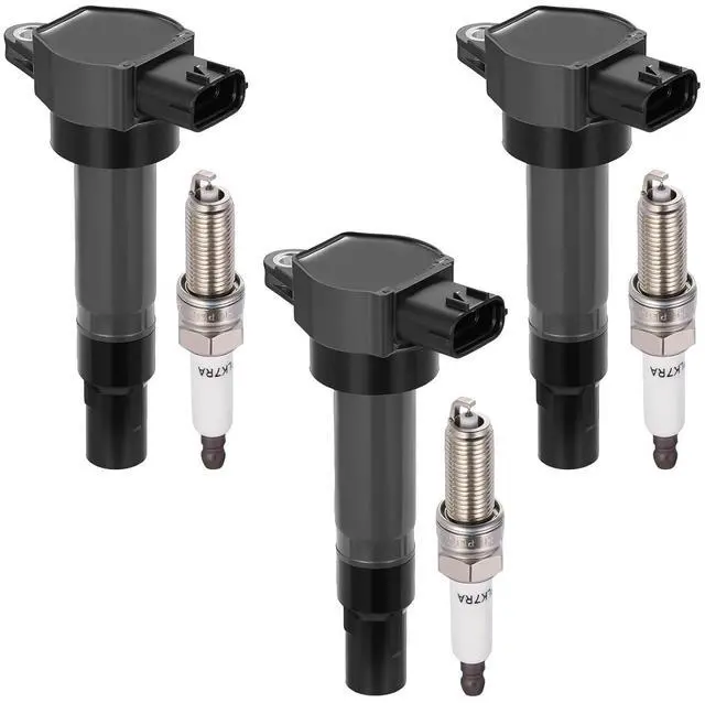 Main image of Ignition Coil UF543 & Spark Plug SP541 Kit For Smart Fortwo 2008-2015 1.0L L3 Replaces UF681, 12597745, 42597745, (3 Coils & 3 Plugs)