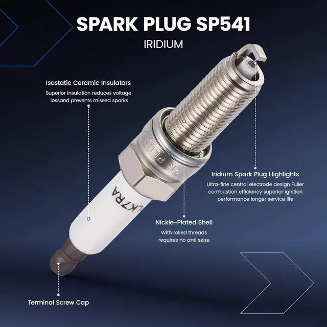Alt view image 5 of 7 - Ignition Coil UF543 & Spark Plug SP541 Kit For Smart Fortwo 2008-2015 1.0L L3 Replaces UF681, 12597745, 42597745, (3 Coils & 3 Plugs)
