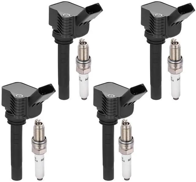 Main image of Ignition Coil UF718 & Spark Plug 95463 Kit For Audi A3 Sportback e-tron 2016-2018 & Volkswagen Jetta 2016-2018 1.4L L4 Replaces 22448ED000 (4 Coils & 4 Plugs)