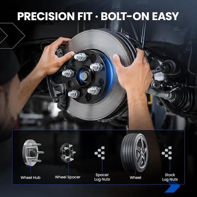 Alt view image 6 of 7 - 6x5.5 12mm Wheel Spacers Compatible with Chevy Silverado 1500 2019-2021, Compatible with GMC Sierra 1500 Limited, 6x139.7mm Wheel Spacer Hubcentric 78.1mm Bore Set of 4