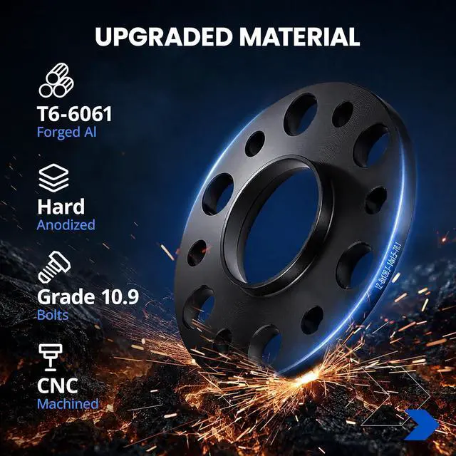 Alt view image 5 of 7 - 6x5.5 12mm Wheel Spacers Compatible with Chevy Silverado 1500 2019-2021, Compatible with GMC Sierra 1500 Limited, 6x139.7mm Wheel Spacer Hubcentric 78.1mm Bore Set of 4
