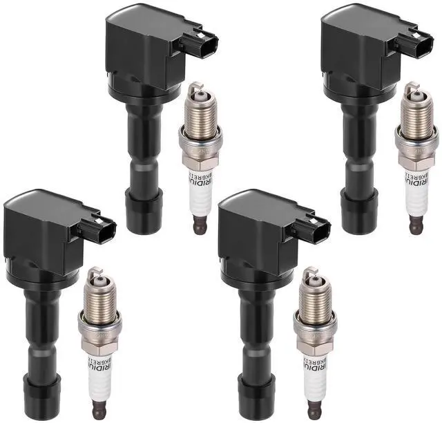 Main image of Ignition Coil UF626 & Spark Plug 7092 Kit For Honda City 2010-2016, CR-Z 2011-2016, Fit 2009-2014 1.5L L4 Replaces 30520RB0003, 30520RB0013(4 Coils & 4 Plugs)