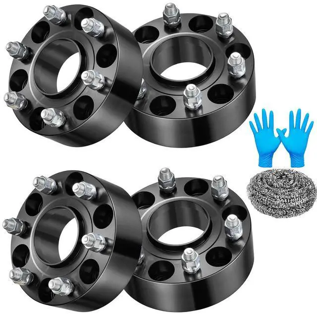 Main image of 2 Inch 6x139.7 Wheel Spacers Compatible with Chevy Silverado 1500 Avalanche Suburban Tahoe | 78.1mm Bore & 6 Lug Forged 6x5.5 Adapters M14x1.5 Compatible with GMC Sierra 1500 Yukon | 4PCS