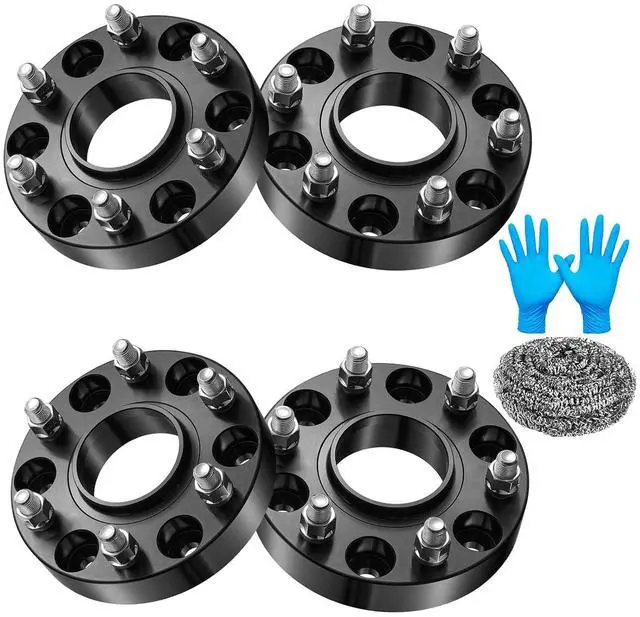 Main image of 6x5.5 Wheel Spacers 1 inch Compatible with Chevy 1999-2023 Silverado Sierra 1500 Avalanche 1500 Tahoe Yukon, 6x139.7mm 6 Lug M14x1.5 & 78.1mm Hub Bore Hubcentric Wheel Spacer,4PCS