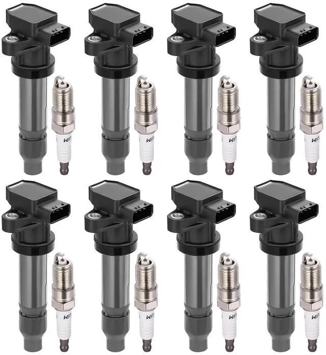 Main image of Ignition Coil UF543 & Spark Plug SP541 Kit For Buick Lucerne 2007-2011 & Cadillac DTS/STS/SRX/XLR 2007-2011 4.6L V8 Replaces 12597745, 42597745 (8 Coils & 8 Plugs)