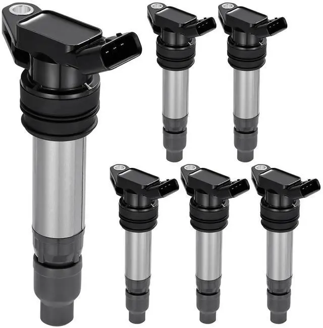 Main image of Ignition Coil Pack UF594 Set of 6 Compatible with Volvo XC90/XC60/S60/S80/XC70/V60/V70 & Land Rover LR2 3.0L/3.2L Replaces 48733, UF594