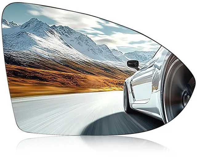 Main image of Passenger Right Side Mirror Glass Compatible With Volkswagen VW 2015-2021 Golf Golf GTI 2019-2021 Jetta 2017-2019 Golf Alltrack 2015-2019 Golf R Golf SportWagen Right Side Mirror Convex Glass