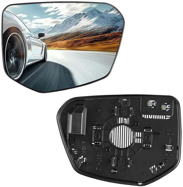 Main image of Passenger Right Side Heated Mirror Glass Compatible With Honda Civic 2016-2021 Passenger Right Side Rear View Mirror Convex Glass with Backing Plate Replaces 76203TBAC01 HO1321283