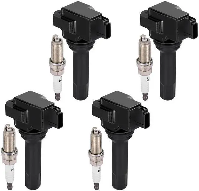 Main image of Ignition Coil UF664 & Spark Plug 93501 Kit For Subaru Forester 2011-2012 2.5L & Impreza 2012 2.0L H4 Replaces GN10726, C876, 22433AA630(4 Coils & 4 Plugs)