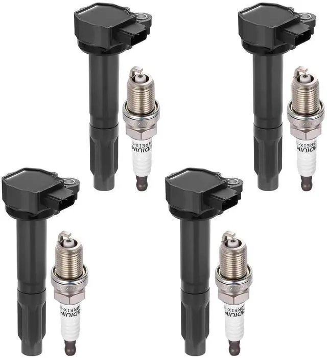Main image of Ignition Coil UF668 & Spark Plug 7092 Kit For Subaru Legacy & Outback 2010-2012 2.5L H4 Replaces 22433AA620, 22433AA621, etc. (4 Coils & 4 Plugs)