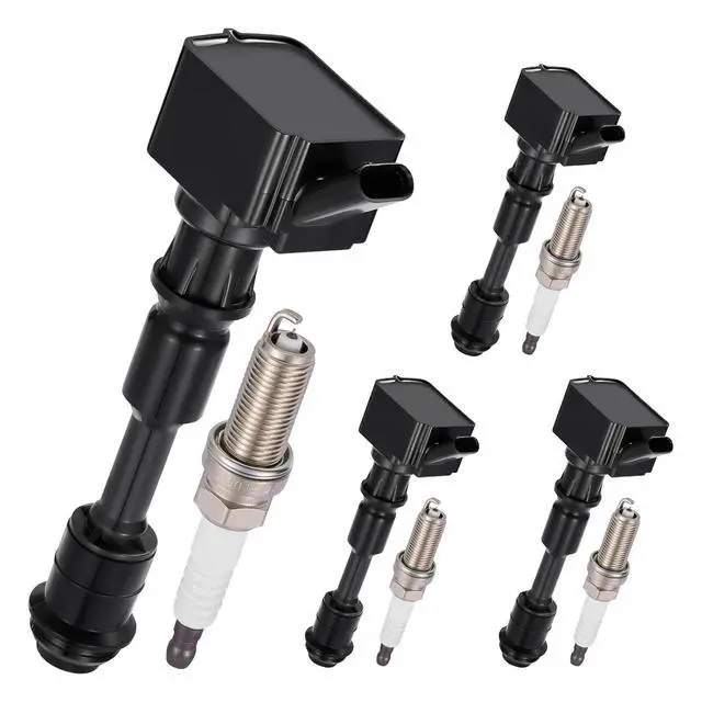 Alt view image 5 of 7 - Ignition Coil UF756 & Spark Plug 95660 Kit For Volvo S60/S80/S90/V60/V90/XC40/XC60/XC70/XC90 2015-2020 2.0L L4 Replaces GN10907, C943, 31312514, etc. (4 Coils & 4 Plugs)