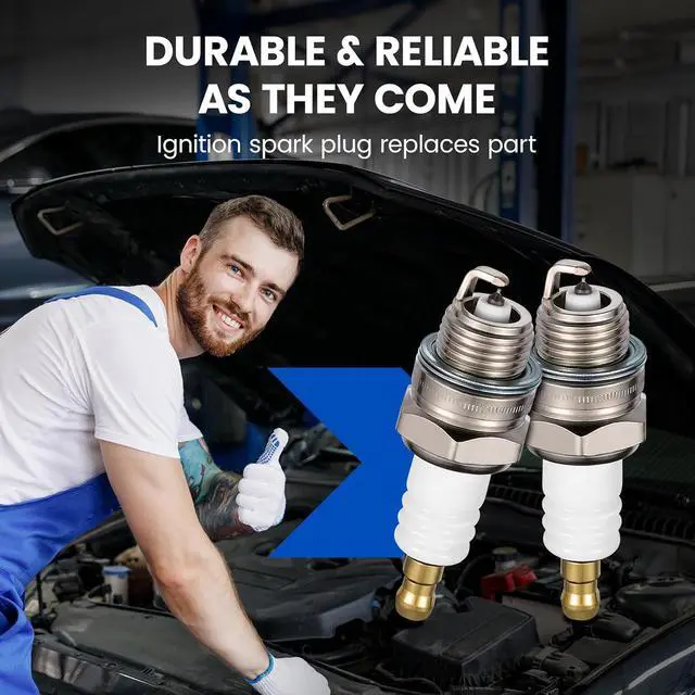 Alt view image 7 of 7 - CJ8Y Iridium Spark Plugs 4 Pack - Compatible with Shindaiwa 345/350/500, Tanaka TBC-250/2510, Echo CSG-670 & Husqvarna 122HB - Replaces 848 Spark Plug for Chainsaws, Trimmers & Power Equipment