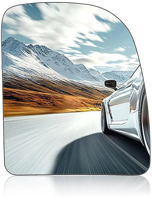 Main image of Passenger Right Side Upper Mirror Glass Compatible With Ford E150 E250 F250 F350 F450 F550 Super Duty Pickup Truck Econoline Excursion E-Series Passenger Right Side Rearview Flat Mirror Glass