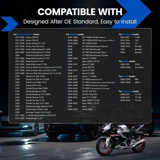 Alt view image 4 of 7 - 6955 Iridium Spark Plugs 4 Pack, Compatible with Yamaha WaveRunner FX140 PWC, Aprilia RSV4, Ducati 999 Motorcycles, Replaces CR9EB Spark Plug