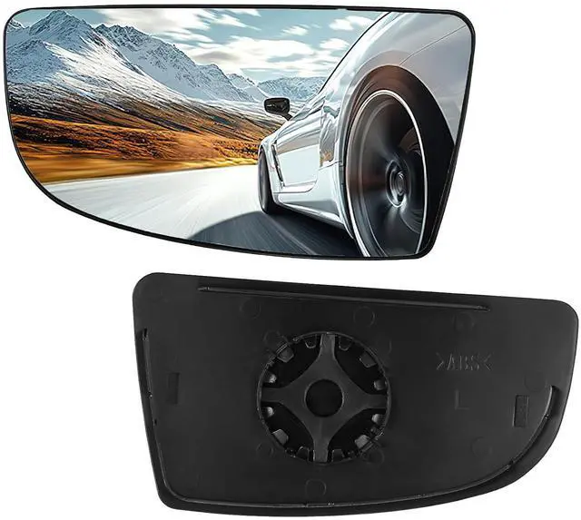 Main image of Driver Left Side Lower Mirror Glass BK3Z17K707A Compatible With Ford Transit T150 T250 T350 Tow Mirror 2015-2022 Driver Left Side Lower Convex Glass with Rear Holder & Backing Plate