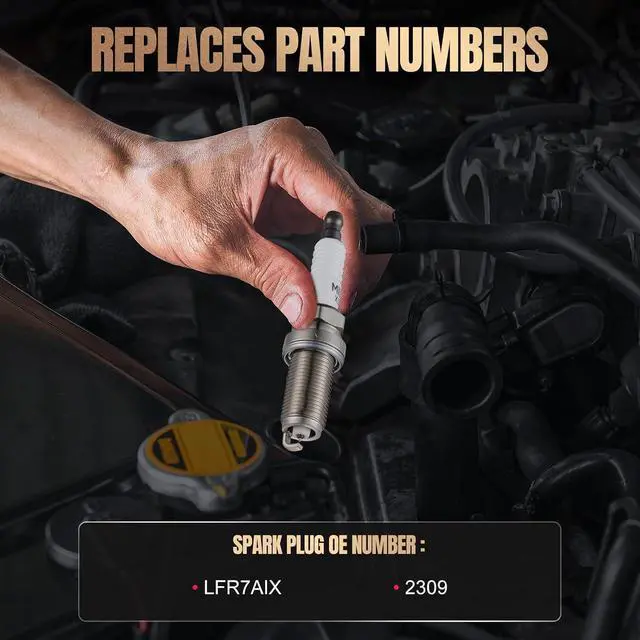 Alt view image 3 of 7 - 2309 Iridium Spark Plugs 4 Pack Compatible with Mitsubishi Lancer Compatible with YAMAHA FC1800 FC1800A WAVERUNNER FX CRUISER SVHO GX1800 WAVERUNNER FZR GX1800A WAVERUNNER FZS All Engine